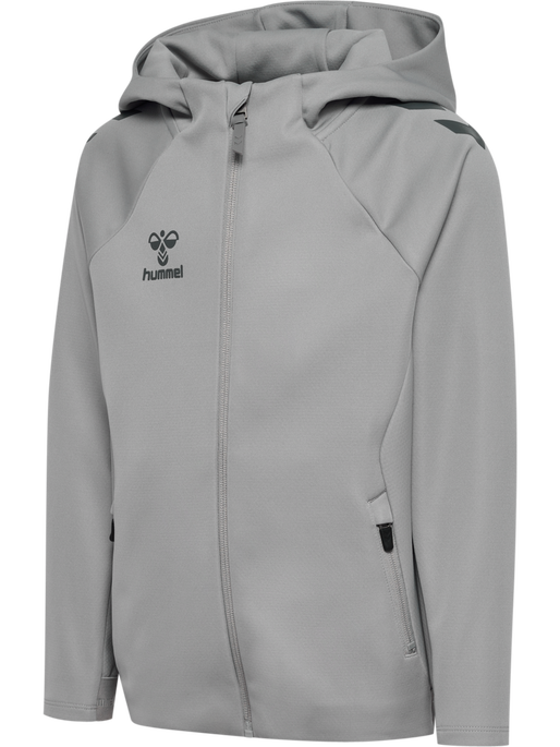 hmlCIMA 2.0 ZIP HOODIE KIDS, ALLOY hmlCIMA 2.0 ZIP HOODIE KIDS, ALLOY, packshot