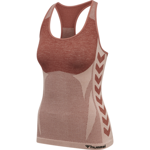 hmlCLEA SEAMLESS TOP, WITHERED ROSE/ROSE TAN MELANGE, packshot