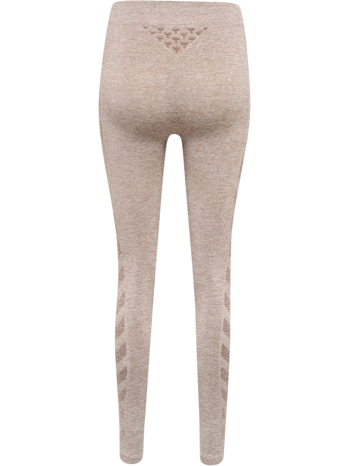 hmlCI SEAMLESS MID WAIST TIGHTS, DRIFTWOOD MELANGE, packshot