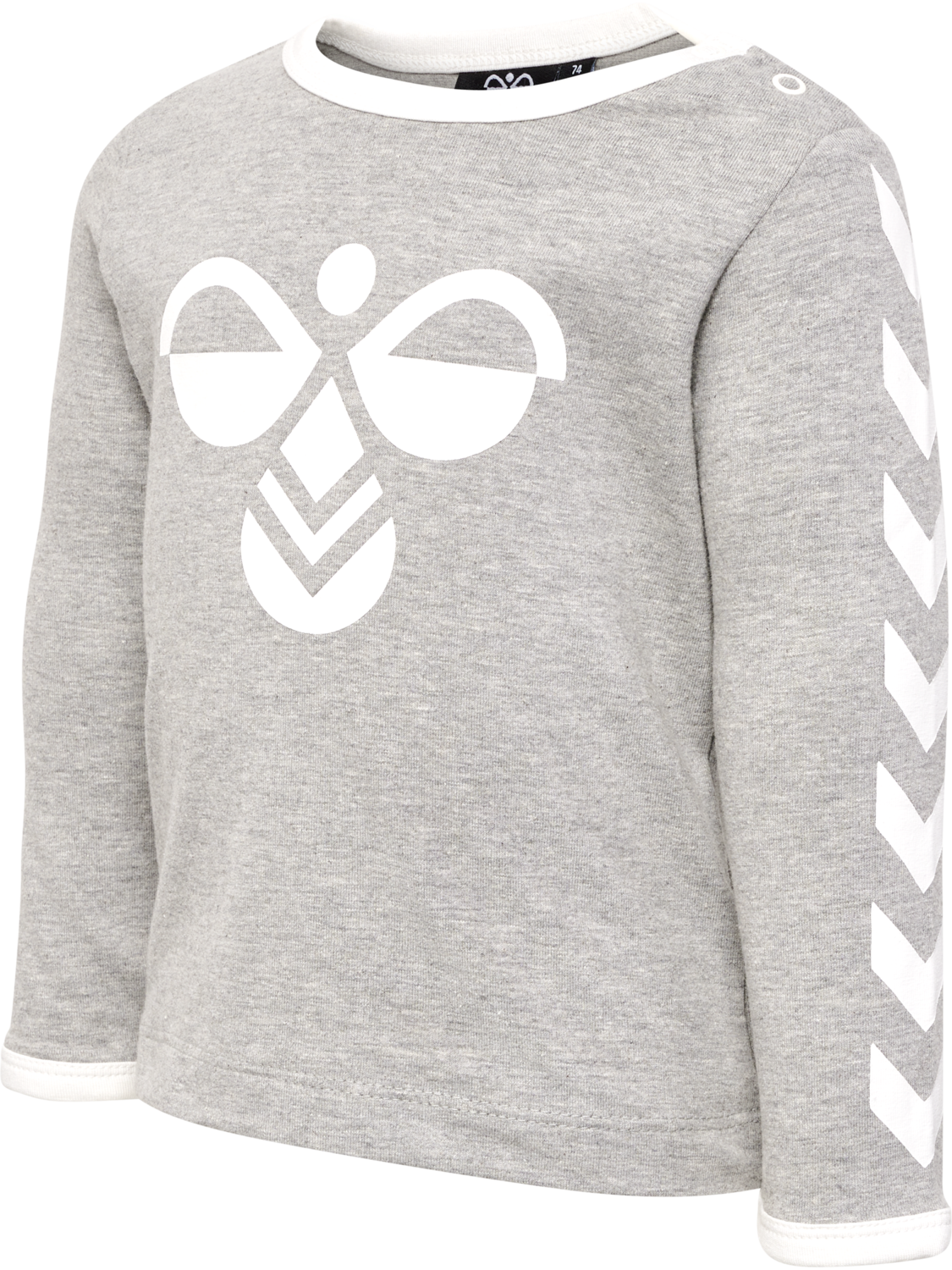 hmlFLIPPER T-SHIRT L/S 2-PACK, GREY MELANGE/BLUE NIGHTS, packshot