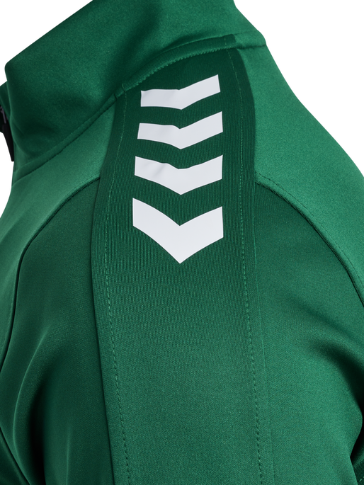 hmlCORE XK POLY ZIP SWEAT WOMAN, EVERGREEN, packshot