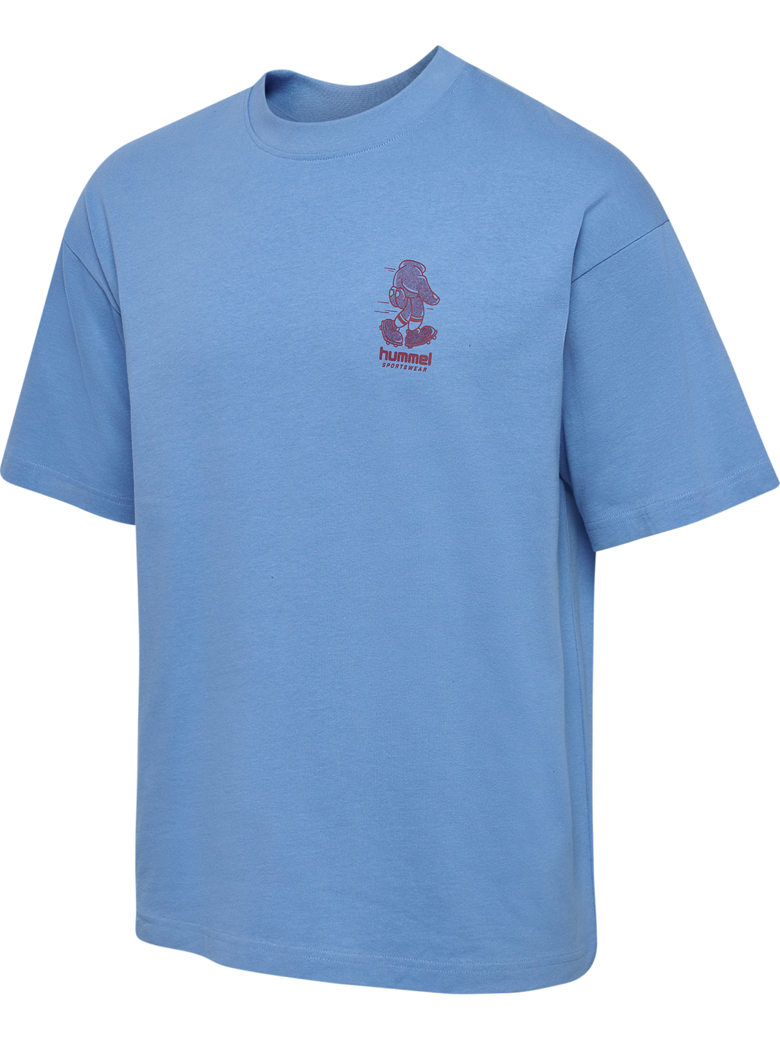 hmlLOOSE T-SHIRT S/S BEES STADIUM, LICHEN BLUE, packshot