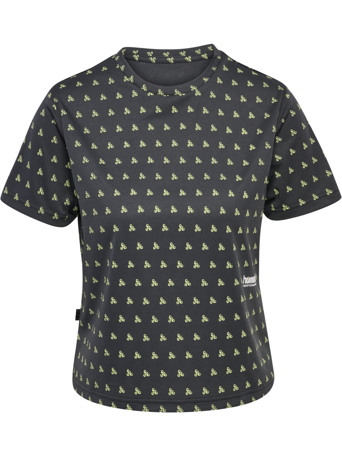 hmlPULSE AOP WORKOUT W T-SHIRT S/S, BLACKENED PEARL, packshot