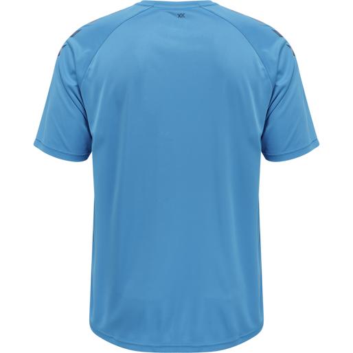 hmlCORE XK CORE POLY T-SHIRT S/S, BLUE DANUBE, packshot