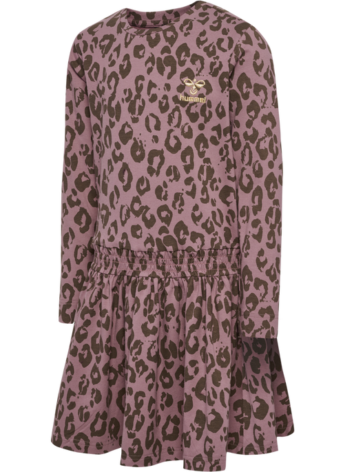hmlMUSSE DRESS L/S, TWILIGHT MAUVE, packshot