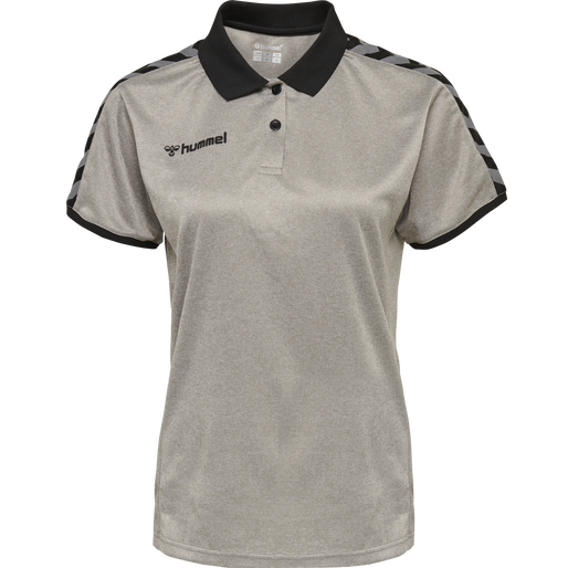 hmlAUTHENTIC WOMAN FUNCTIONAL POLO, GREY MELANGE, packshot