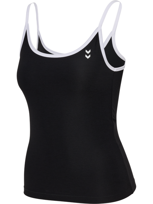 hmlPULSE CIMA STRAP TOP, BLACK, packshot