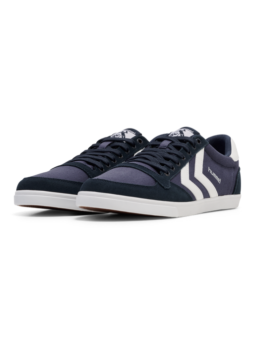 HUMMEL SLIMMER STADIL LOW, DRESS BLUES/WHITE KH, packshot