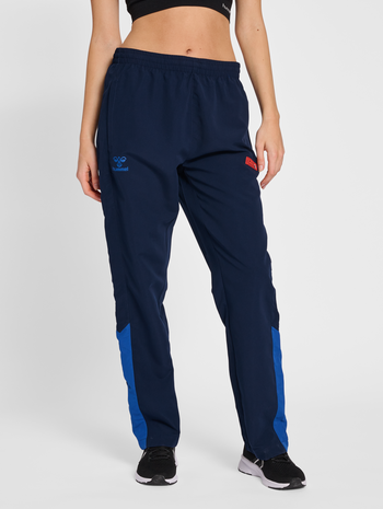 hmlPRO GRID WOVEN PANTS WO, MARITIME BLUE, model