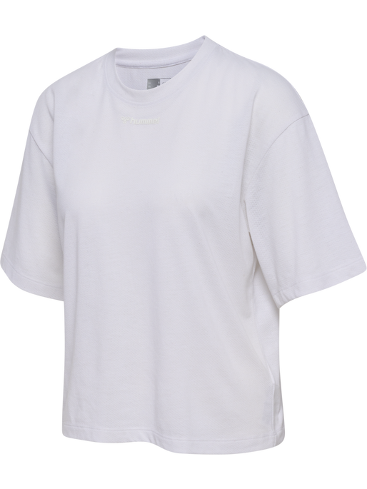 hmlMT VANJA BOXY SHORT T-SHIRT, WHITE, packshot