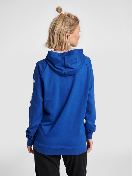 Blue zip hoodie women's store