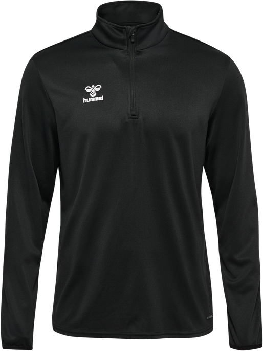 hmlESSENTIAL HALF-ZIP, BLACK, packshot
