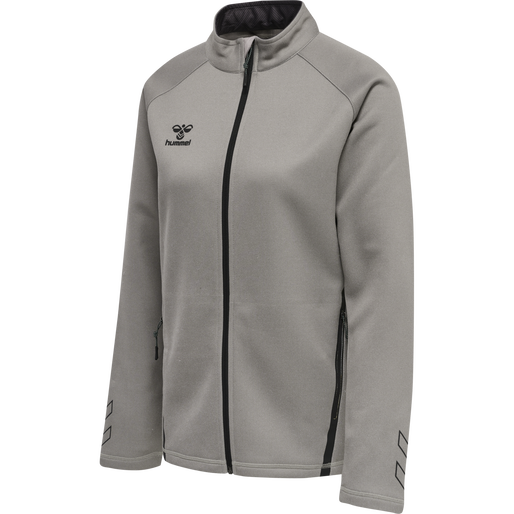 hmlCIMA XK ZIP JACKET WOMAN, GREY MELANGE, packshot