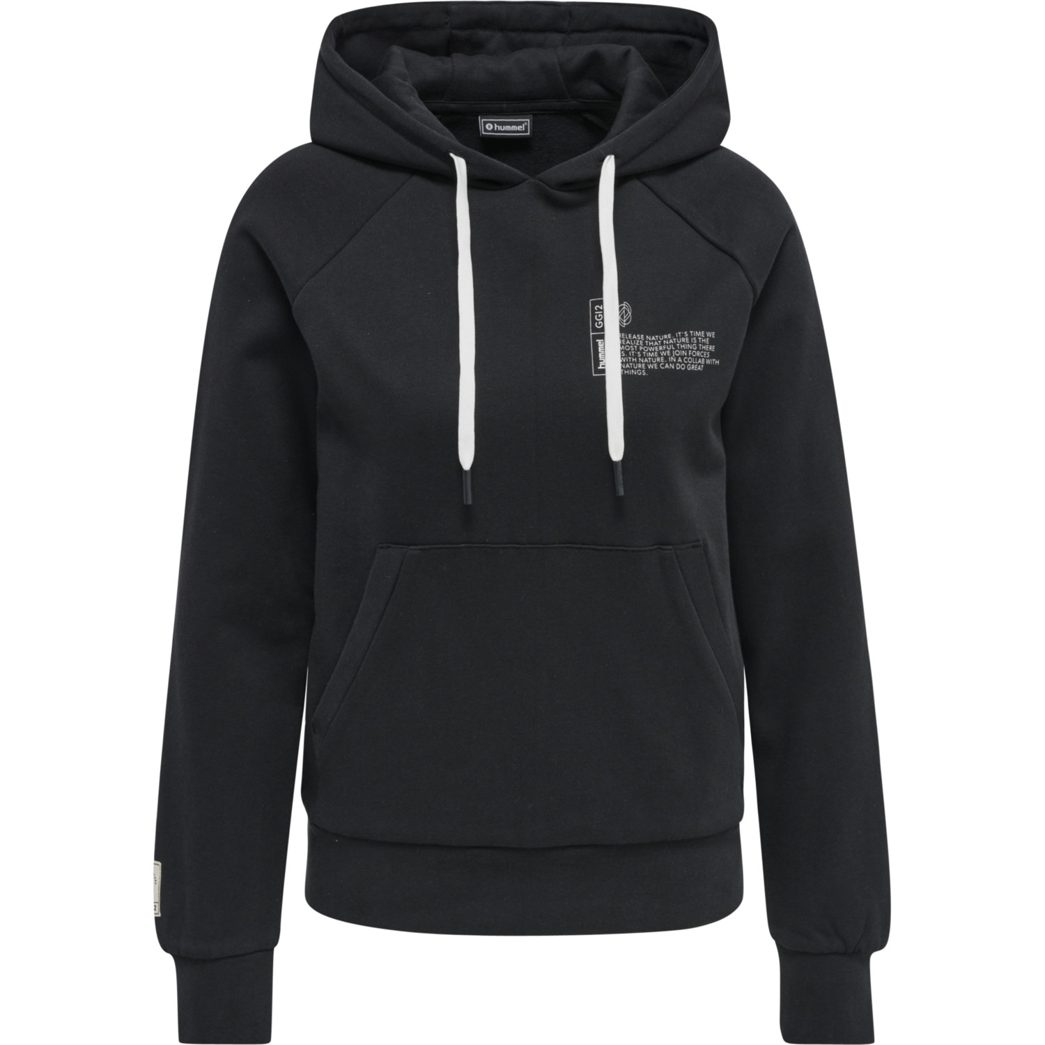 hmlGG12 SWEAT HOODIE WOMAN, BLACK, packshot