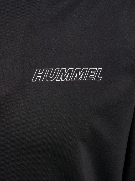 hmlTE STRENGTH PL HALF ZIP, BLACK, packshot