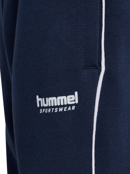 hmlJR LOOSE SWEATPANT PIPING, DRESS BLUES hmlJR LOOSE SWEATPANT PIPING, DRESS BLUES, packshot