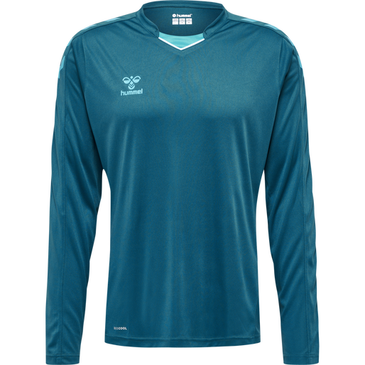 hmlCORE XK POLY JERSEY L/S, BLUE CORAL, packshot