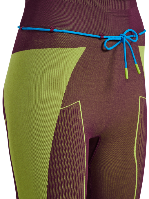hmlSEAMLESS HIGH WAIST TIGHTS, FIG, packshot