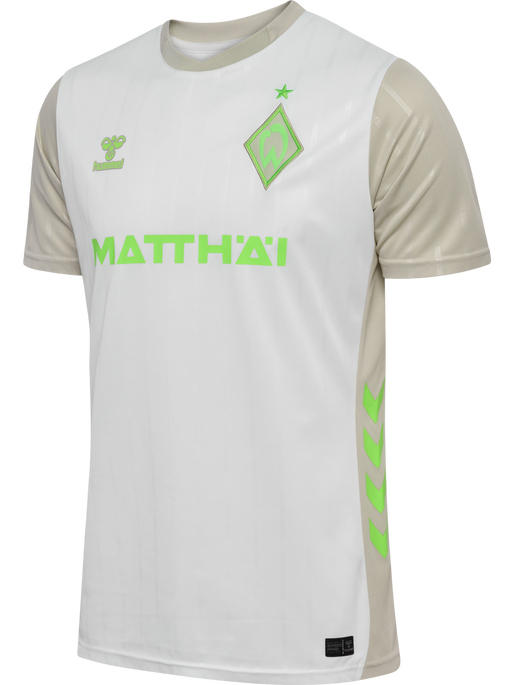 WER 25/26 AWAY JERSEY S/S, SNOW WHITE, packshot