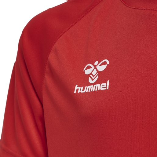 hmlCORE XK CORE POLY TEE S/S KIDS, TRUE RED hmlCORE XK CORE POLY TEE S/S KIDS, TRUE RED, packshot