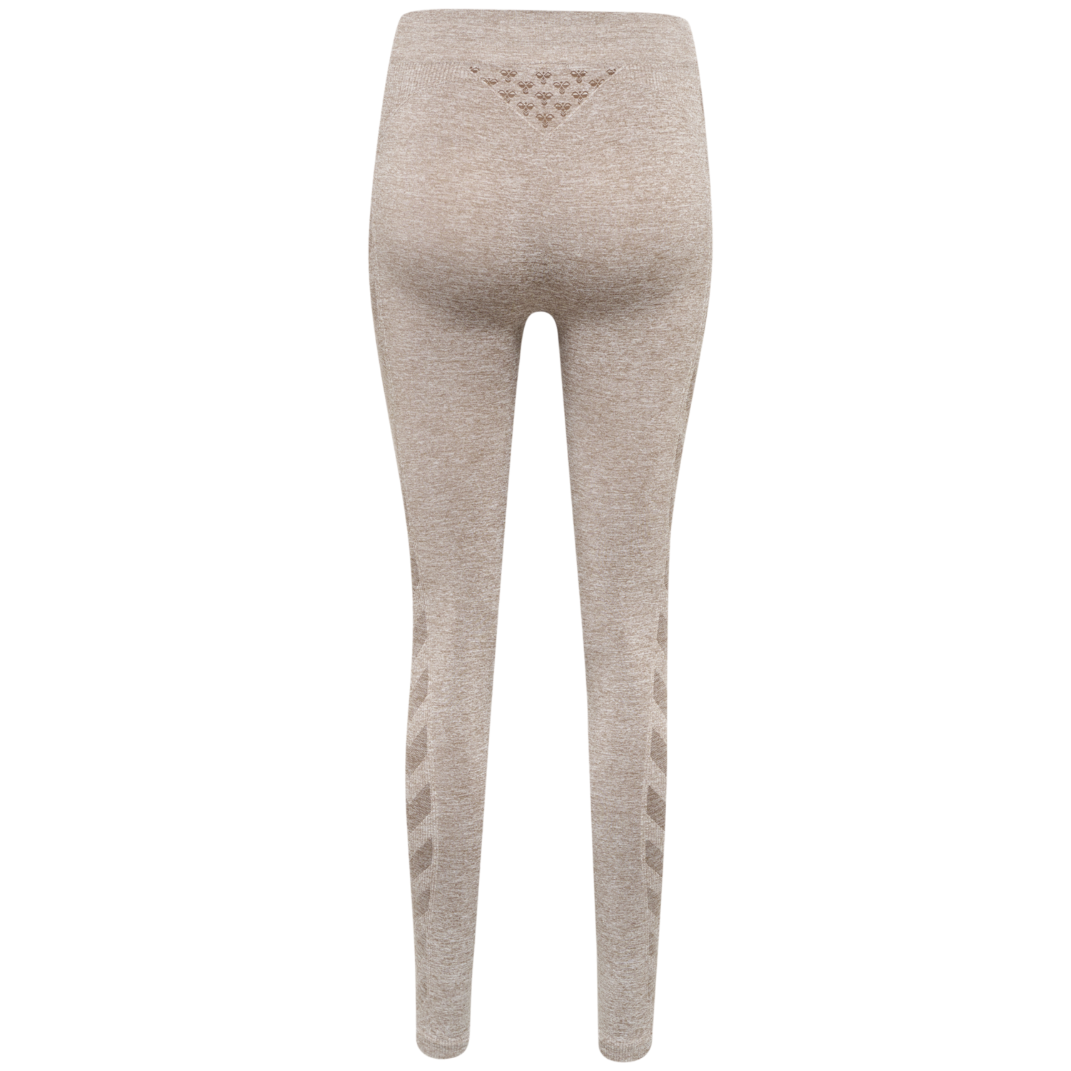 hmlCI SEAMLESS MID WAIST TIGHTS, DRIFTWOOD MELANGE, packshot