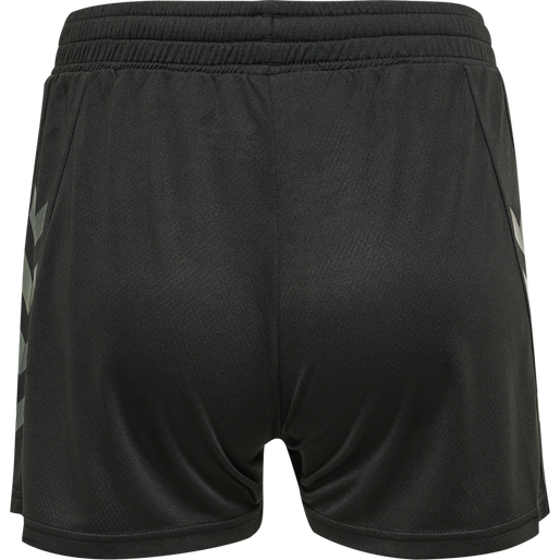 hmlONGRID POLY SHORTS WO, JET BLACK/FORGED IRON hmlONGRID POLY SHORTS WO, JET BLACK/FORGED IRON, packshot