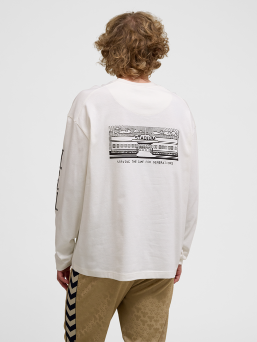 hmlLOOSE T-SHIRT L/S SW STADIUM, TOFU, model