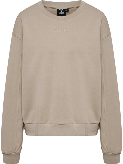 hmlMT DHYANI SWEATSHIRT, SIMPLY TAUPE, packshot