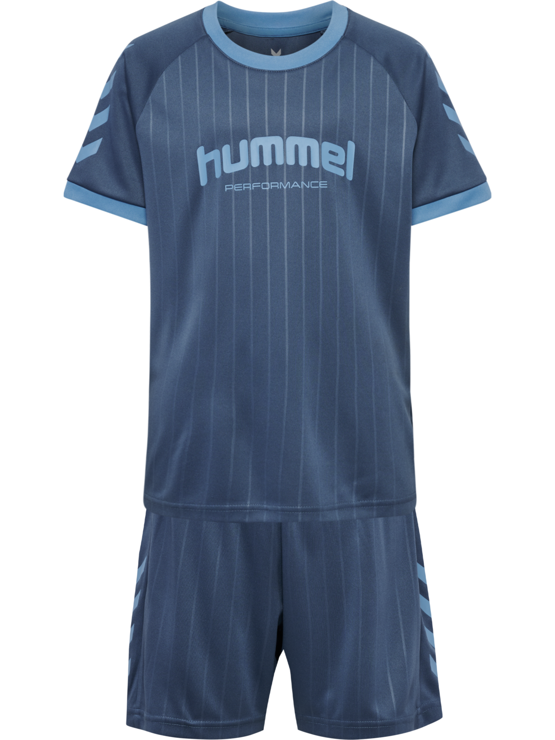 hmlJR GOAL STRIPE SET, BERING SEA, packshot