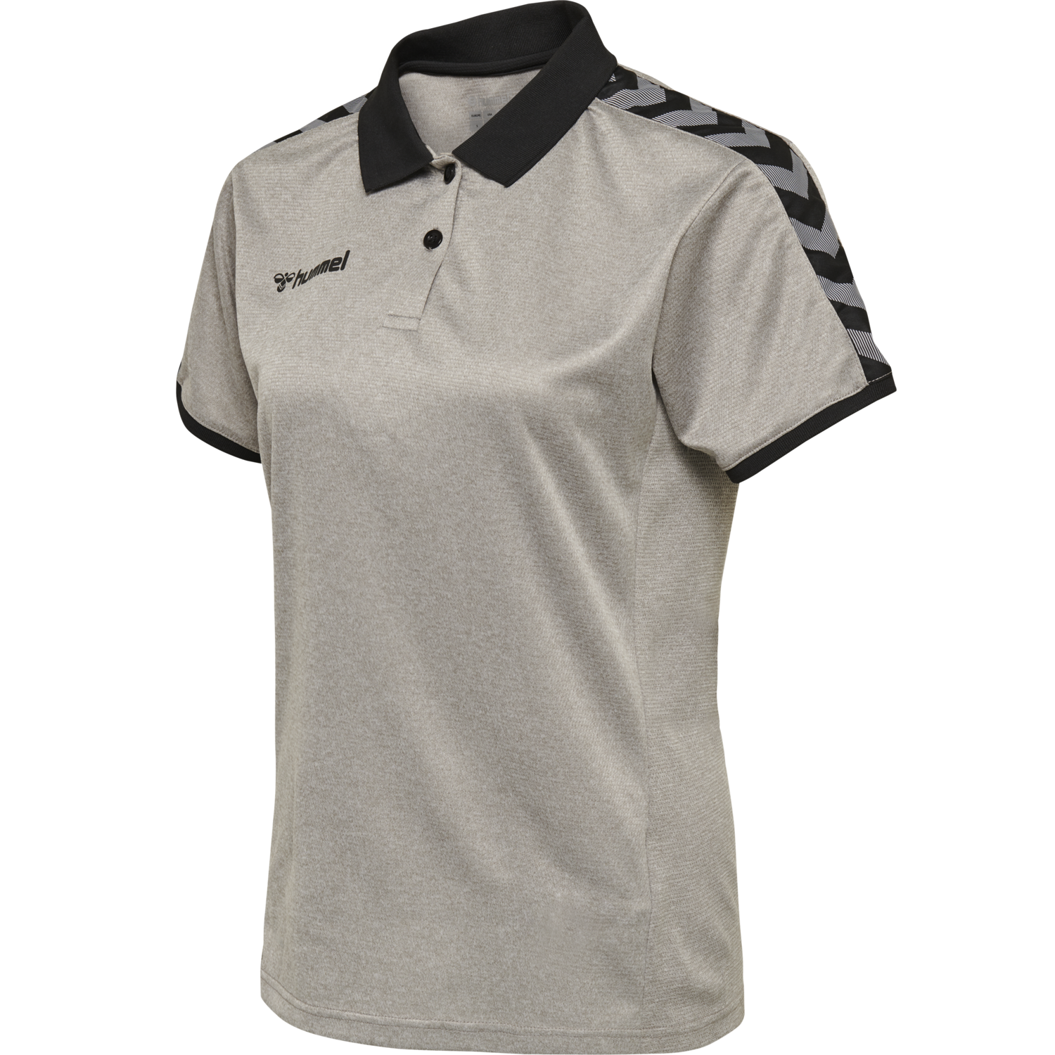 hmlAUTHENTIC WOMAN FUNCTIONAL POLO, GREY MELANGE, packshot