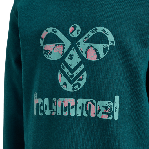 hmlLIME SWEATSHIRT, DEEP TEAL hmlLIME SWEATSHIRT, DEEP TEAL, packshot