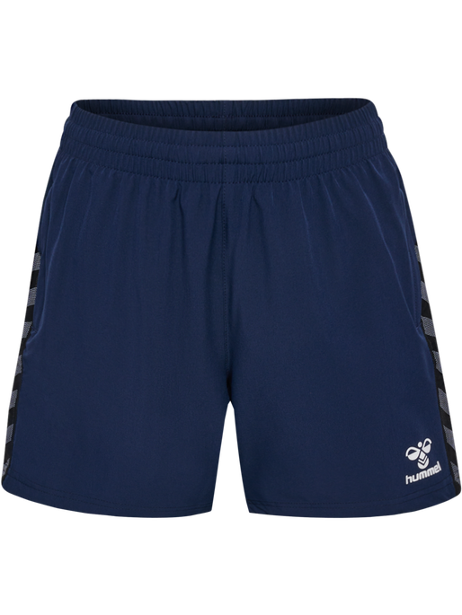 hmlAUTHENTIC WOVEN SHORTS WOMAN, MARINE, packshot