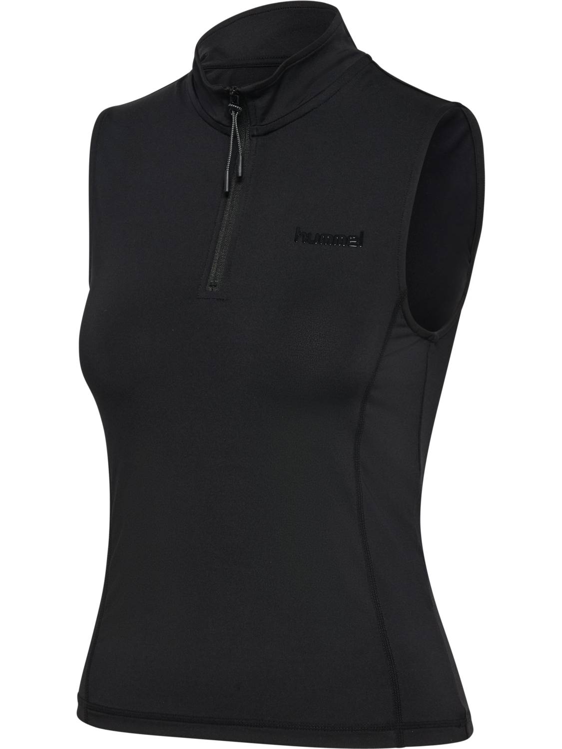 hmlPRIMA HALF ZIP TOP, BLACK, packshot