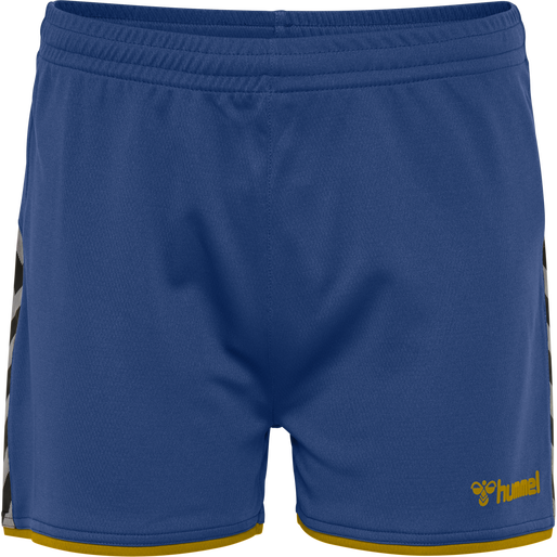 hmlAUTHENTIC POLY SHORTS WOMAN, TRUE BLUE/SPORTS YELLOW hmlAUTHENTIC POLY SHORTS WOMAN, TRUE BLUE/SPORTS YELLOW, packshot