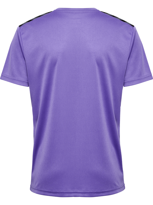 hmlAUTHENTIC PL JERSEY S/S KIDS, DAHLIA PURPLE/ASPHALT, packshot