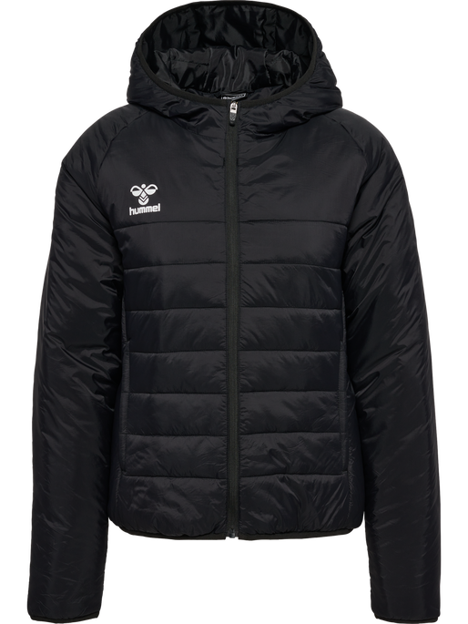 hmlGO QUILTED HOOD JACKET WOMAN, BLACK, packshot
