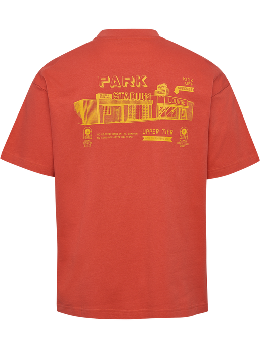 hmlLOOSE T-SHIRT S/S BEES STADIUM, PAPRIKA hmlLOOSE T-SHIRT S/S BEES STADIUM, PAPRIKA, packshot