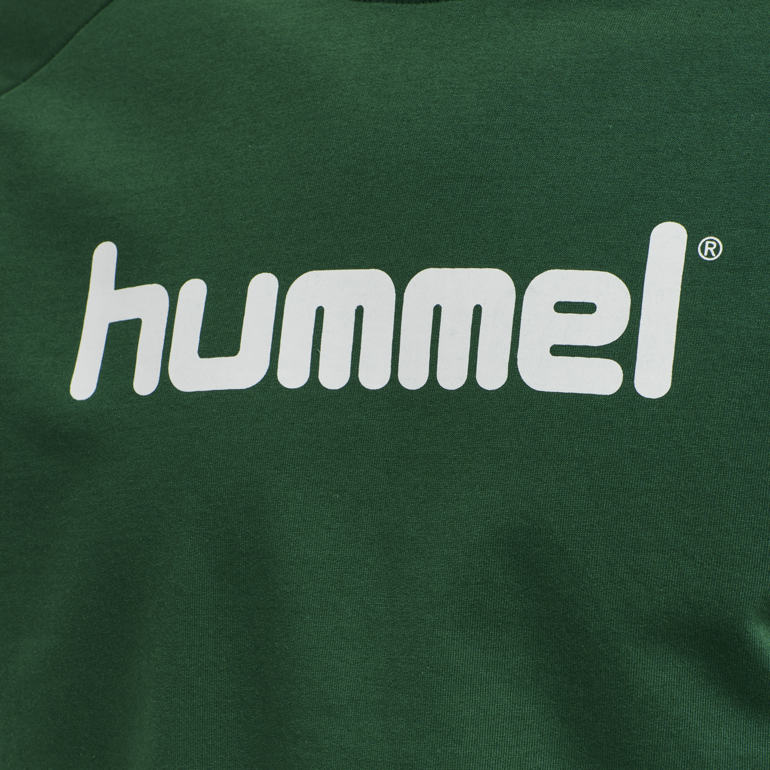 HMLGO COTTON LOGO SWEATSHIRT WOMAN, EVERGREEN, packshot