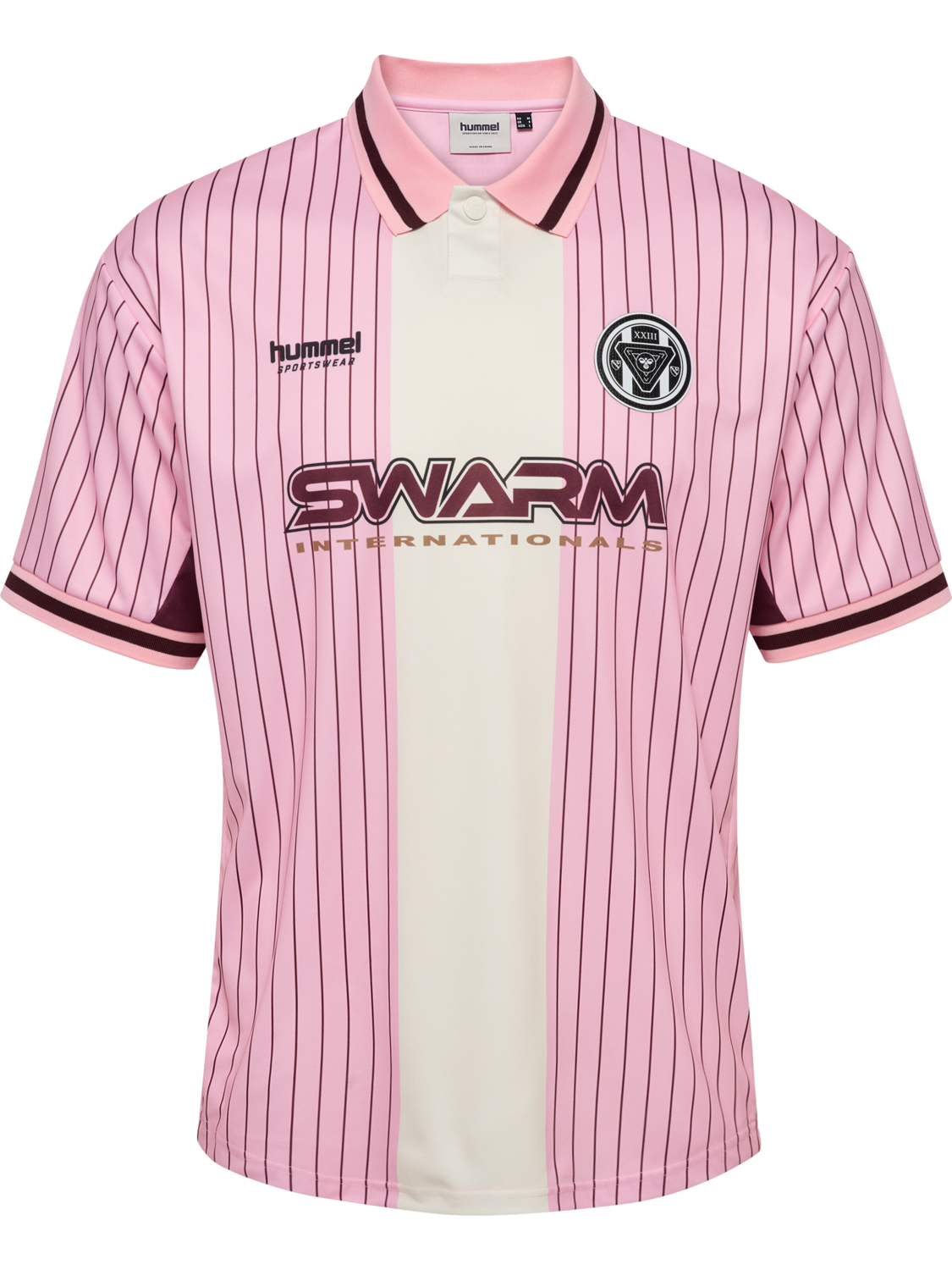 hmlLOOSE FB JERSEY S/S STRIPED, PINK-A-BOO, packshot