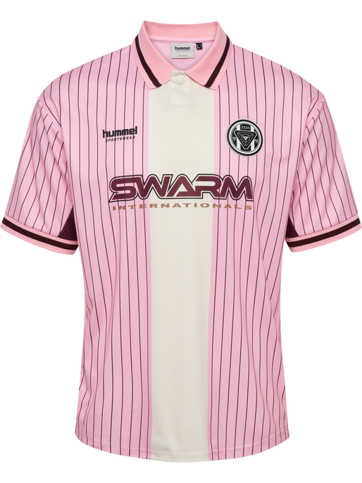 hmlLOOSE FB JERSEY S/S STRIPED, PINK-A-BOO, packshot