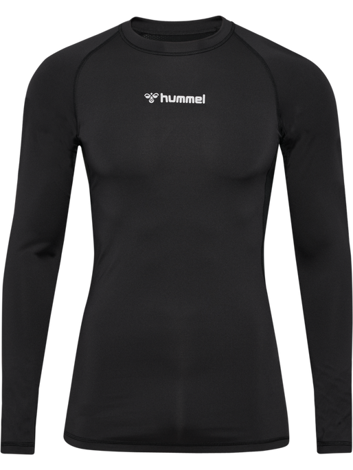 hmlBL PERFORMANCE TEE L/S, BLACK, packshot