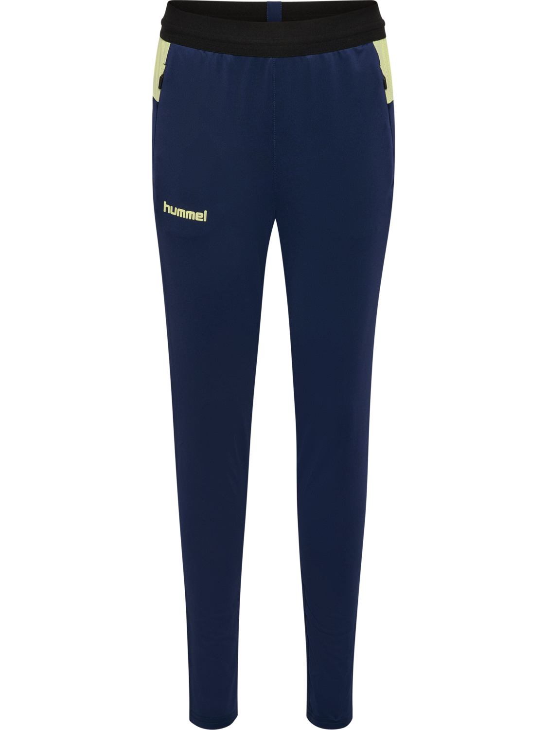 hmlBLAZE 2.0 TRAINING PANTS KIDS, MARINE/SHADOW LIME, packshot