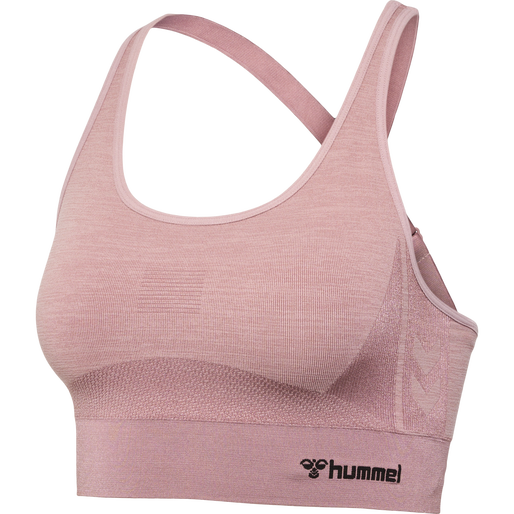 hmlCLEA SEAMLESS  SPORTS TOP, WOODROSE/ROSE TAUPE MELANGE, packshot