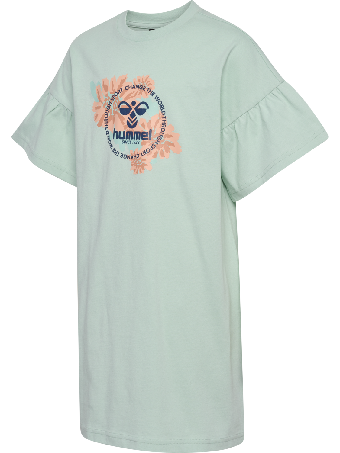 hmlFLOWI DRESS S/S, SURF SPRAY, packshot