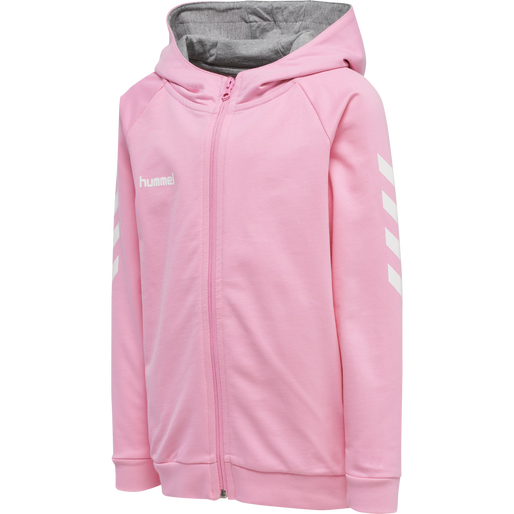 HMLGO KIDS COTTON ZIP HOODIE, COTTON CANDY, packshot