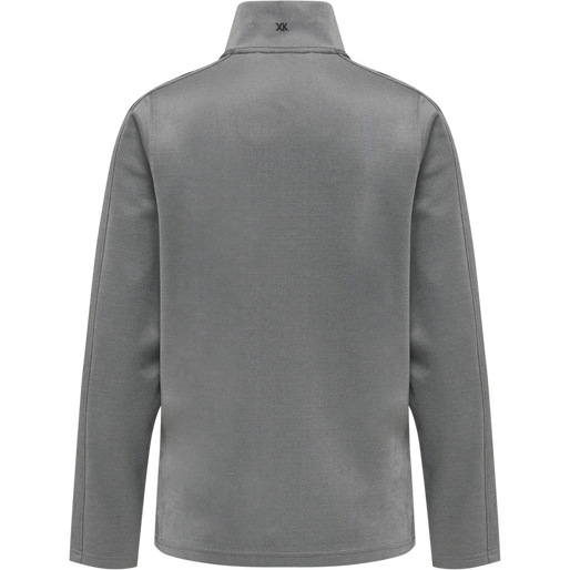 hmlCORE XK POLY ZIP SWEAT WOMAN, GREY MELANGE, packshot
