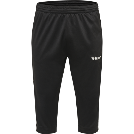 hmlAUTHENTIC 3/4 PANT, BLACK/WHITE, packshot