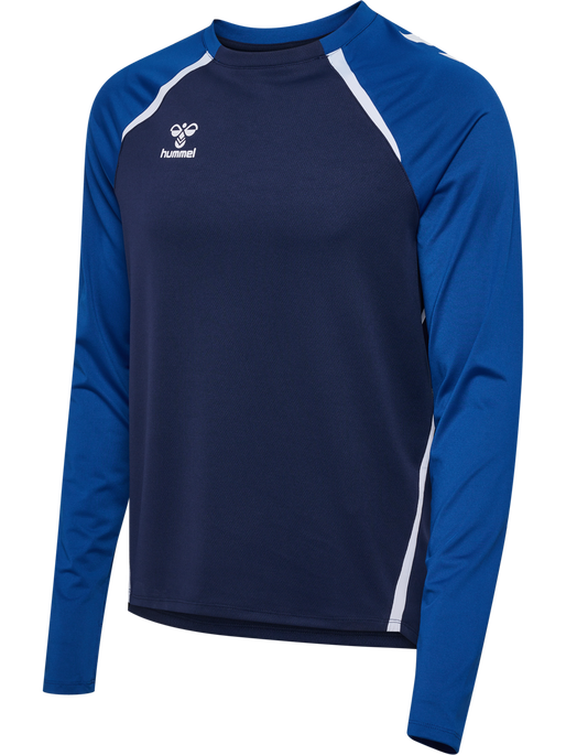 hmlLEAD 2.0 CREW SWEAT, MARINE/TRUE BLUE, packshot