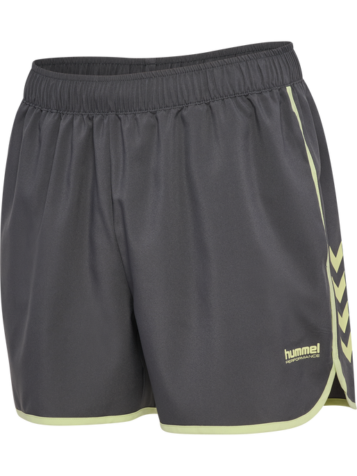 hmlPULSE HERITAGE SHORTS, BLACKENED PEARL, packshot