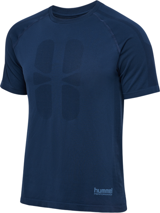hmlHIIT SEAMLESS T-SHIRT S/S, DRESS BLUES hmlHIIT SEAMLESS T-SHIRT S/S, DRESS BLUES, packshot